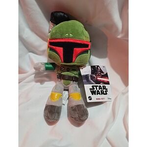 Star Wars Boba Fett 8 Inch Plush Disney Authentic Mattel Stuffed Toy New